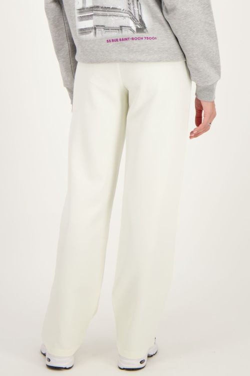 Off-white pantalon met elastiek