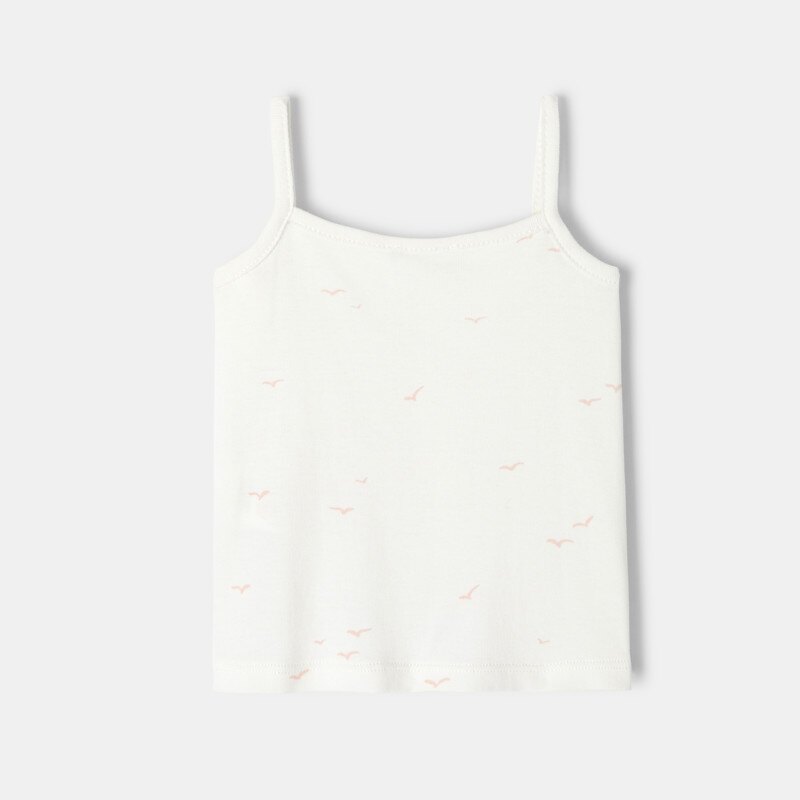 Débardeur en coton bio rose bébé fille Absorba Rose