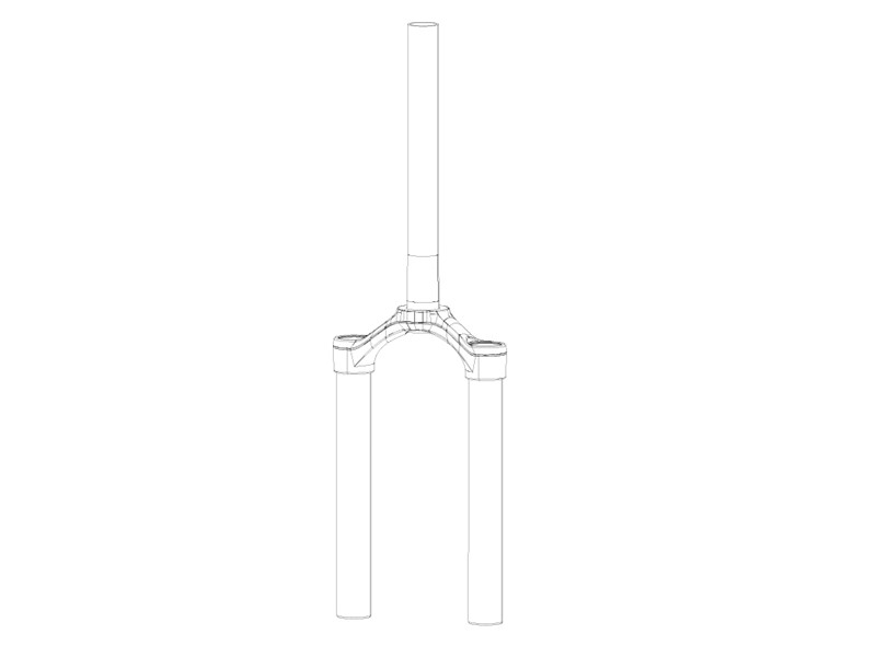Rockshox Boxxer C1+ Upper Crown 35mm Grey (2019+)