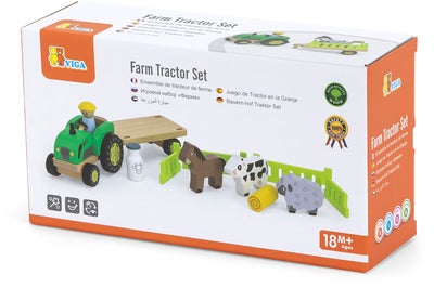 VIGA Farm Traktor med Tilhenger