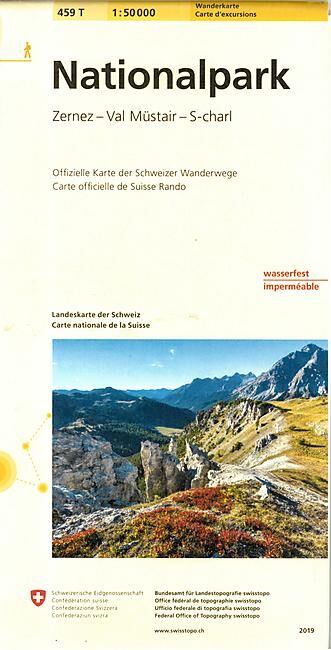 BUNDESAMT - 459T ZERNEZ OFENPASS ECHELLE 1 50 000