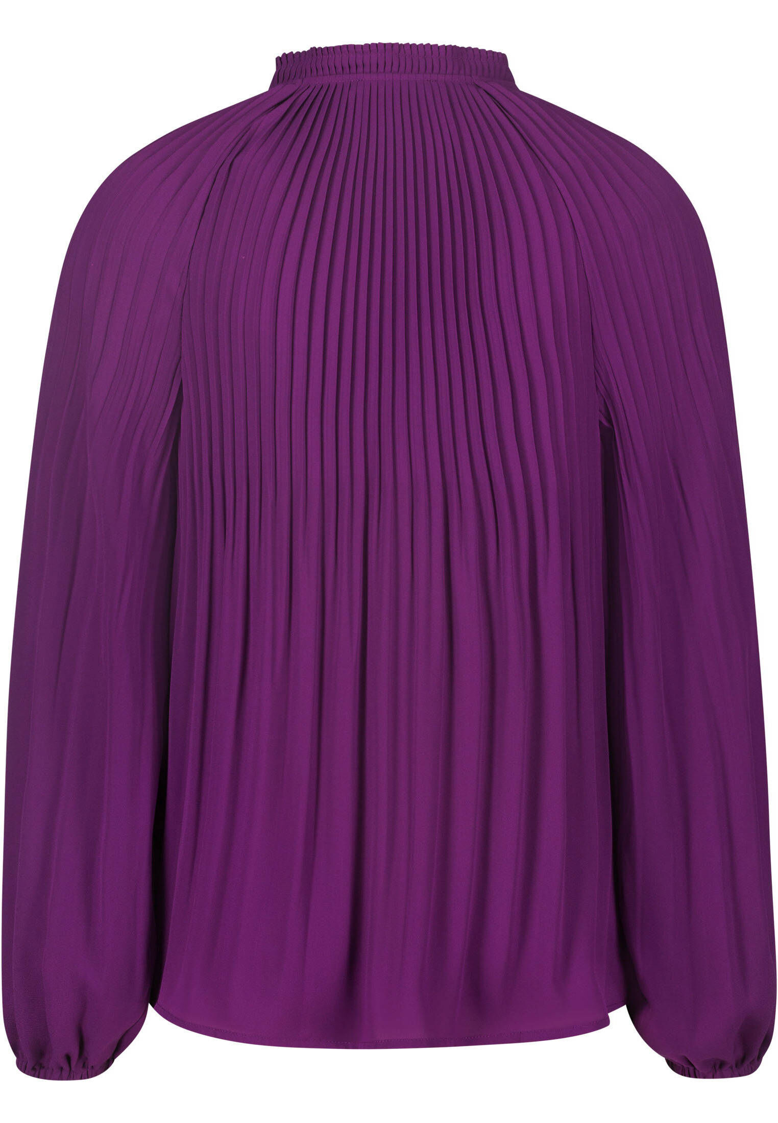 zero| Damen Plissee Bluse mit V-Ausschnitt