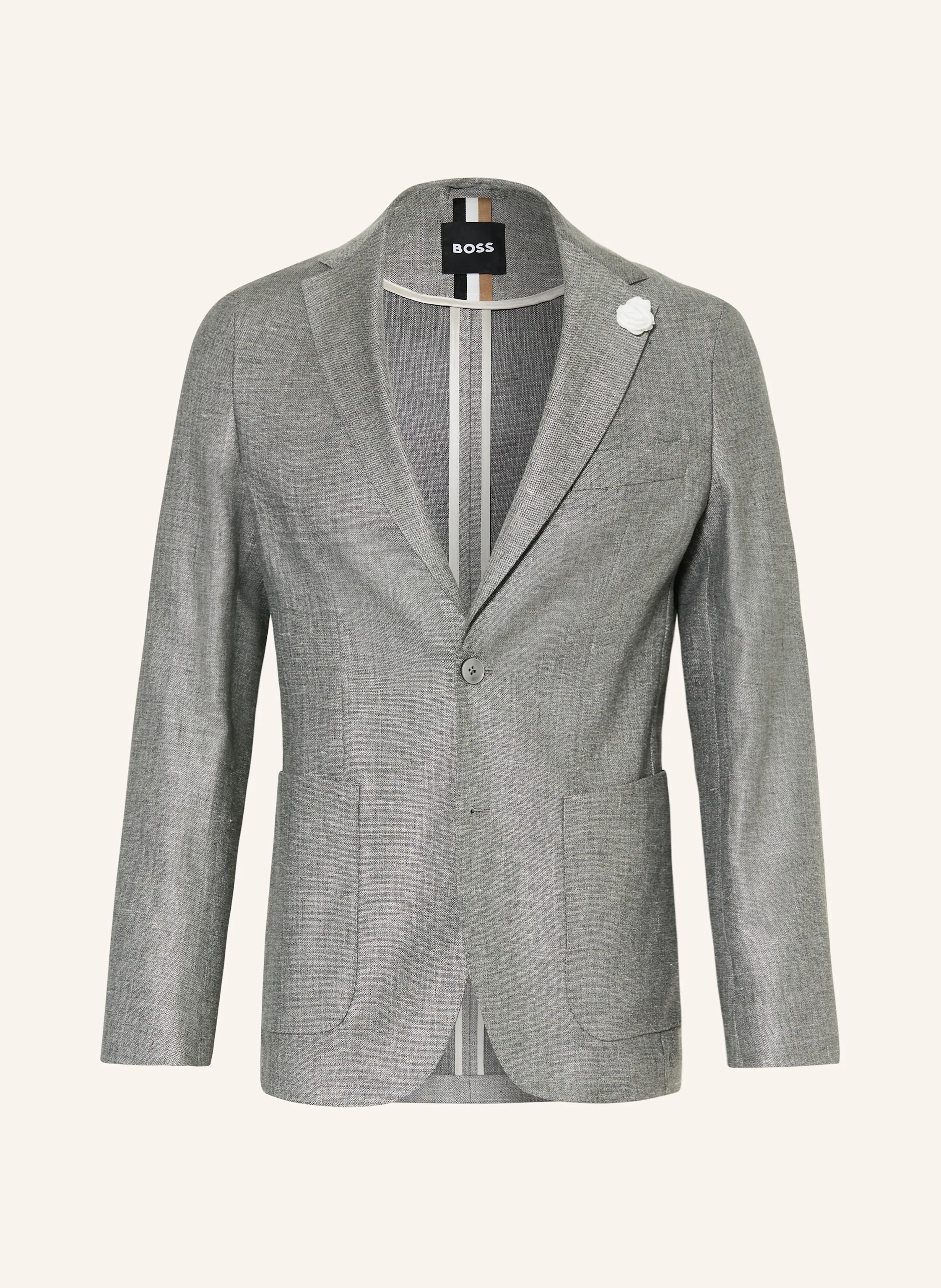 BOSS Anzugsakko HANRY Slim Fit mit Leinen