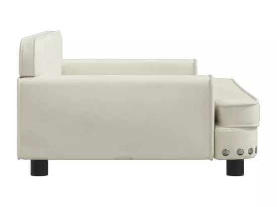 Canapé pour enfants crème 90x53x30 cm velours