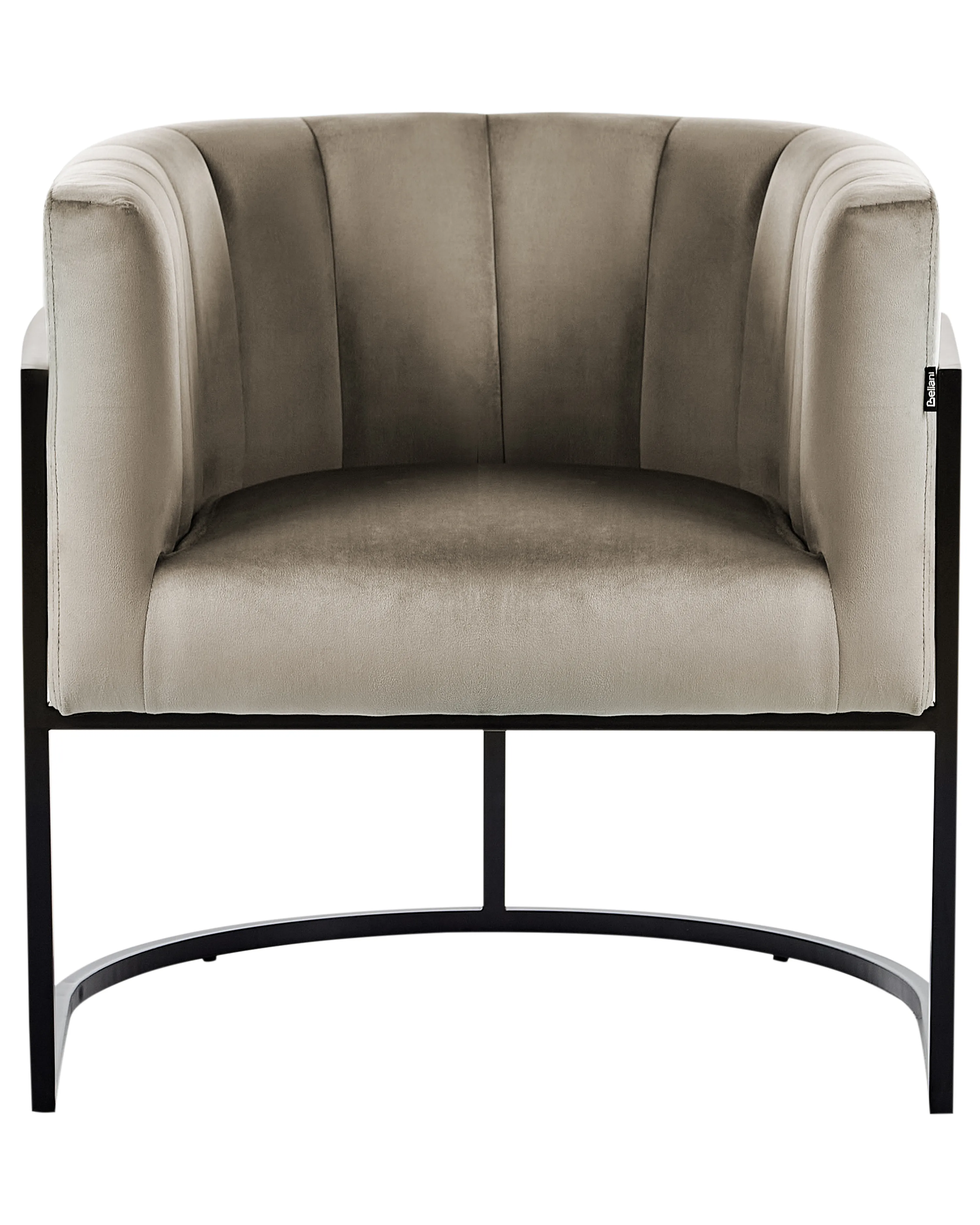 Fauteuil LARVIK II Fluweel Taupe
