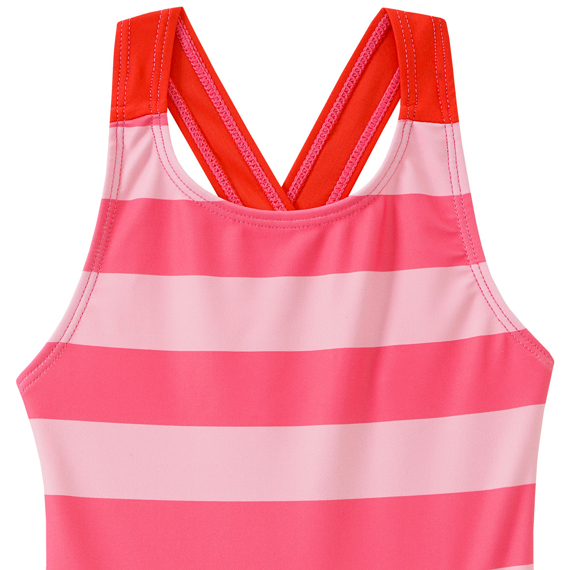 Famy Baby Badeanzug mit Streifen pink / rosa