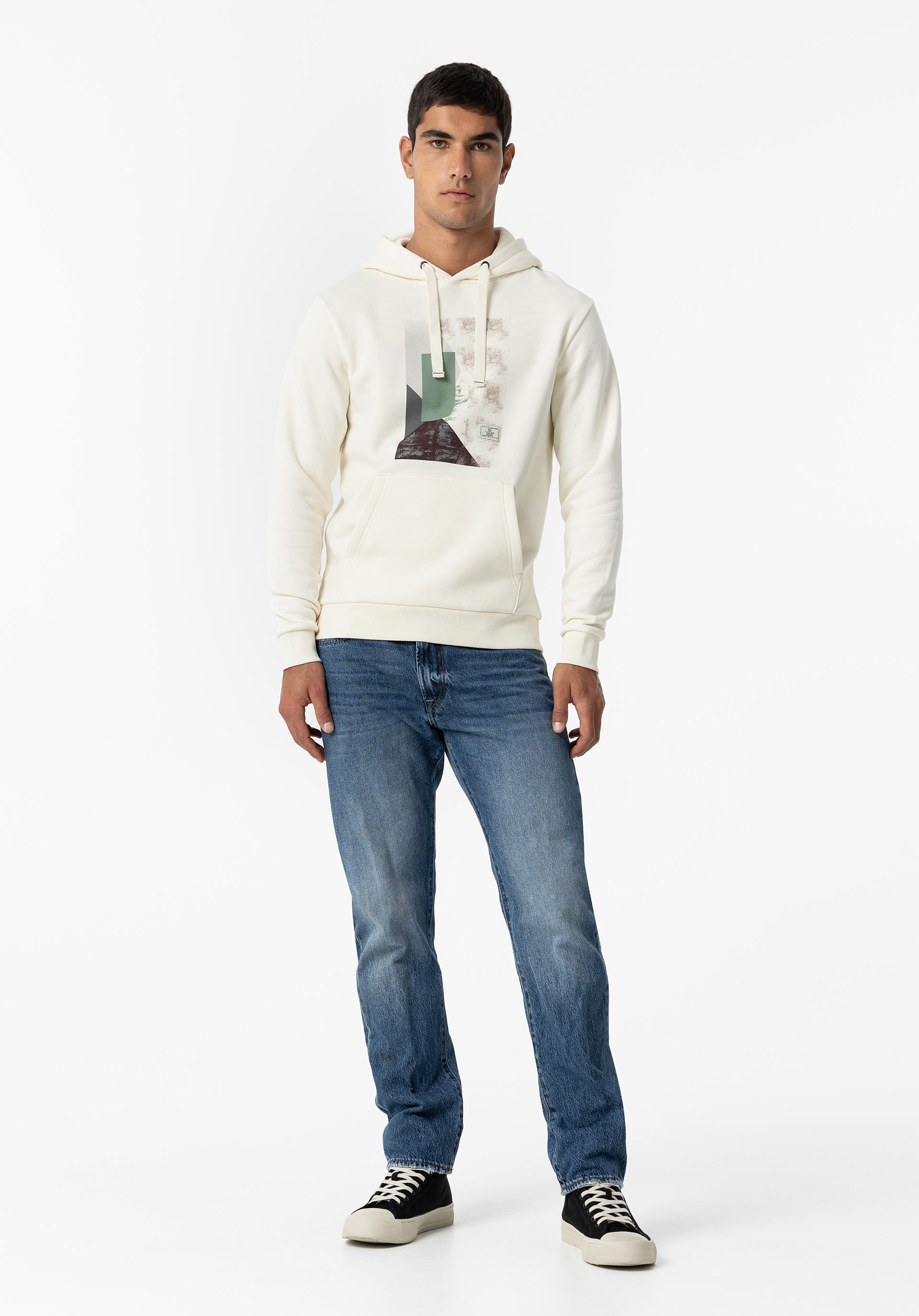 Hoodie com Estampado Frontal