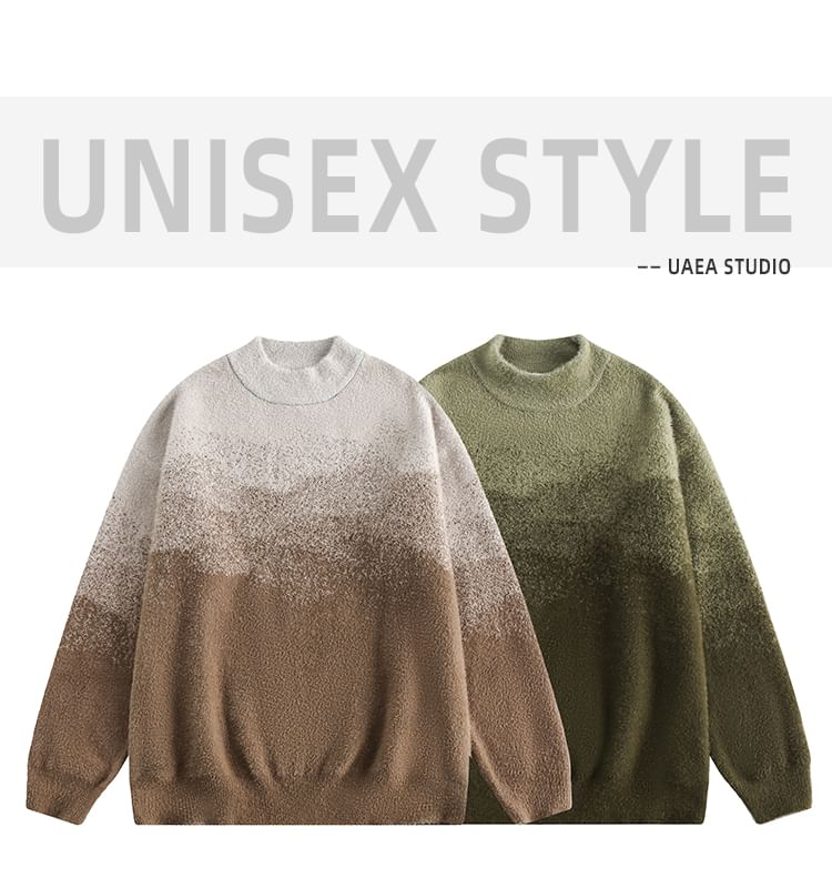 Chuoku - Mock Neck Gradient Trui