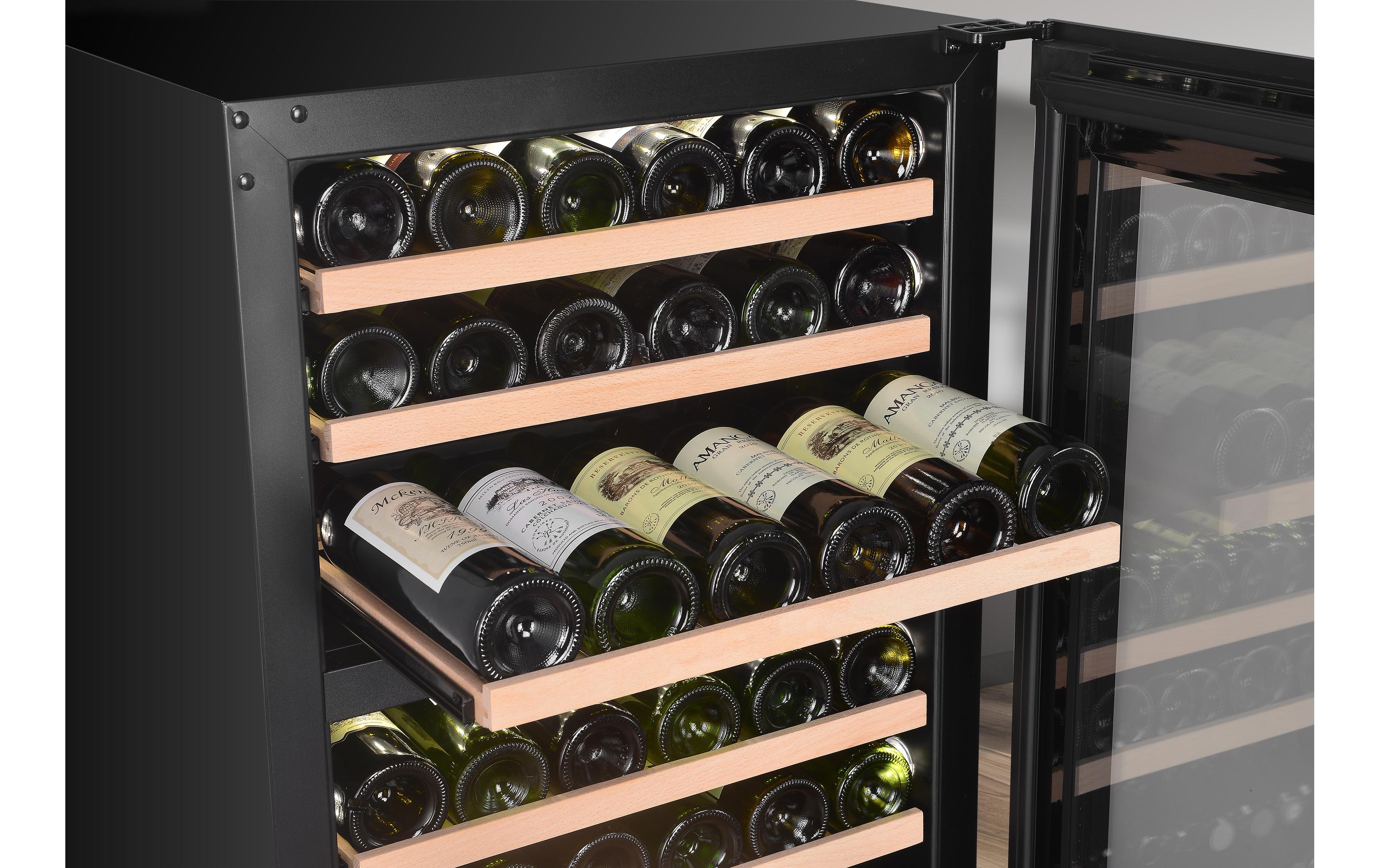Einbauweinkühlschrank Dual Zone Schwarz, Rechts<br>Weinkühlschrank
