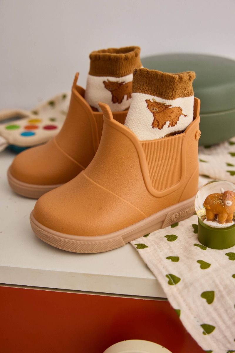Chaussettes vaches 0-6 mois - Bébé Highland Roodoudou