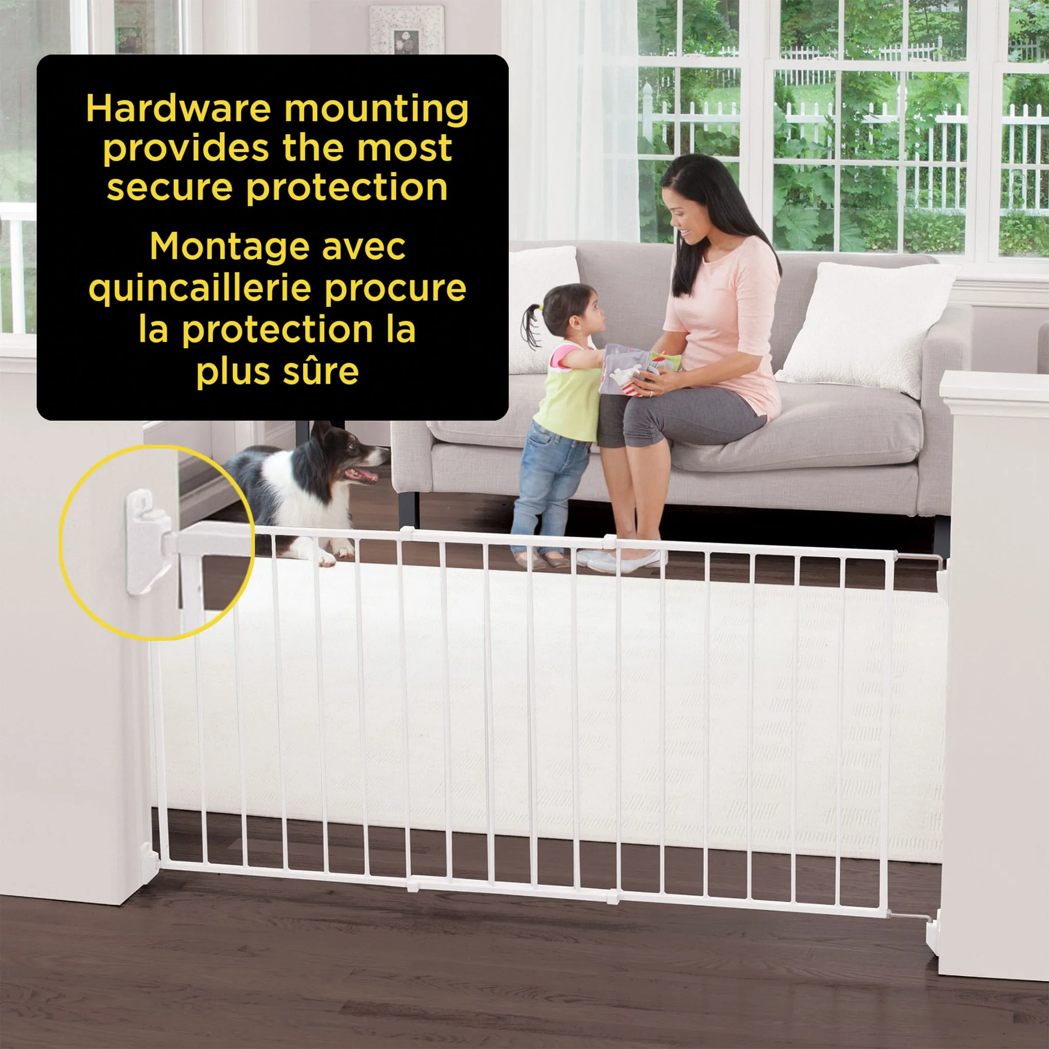 Safety 1st Barrière Coulissante en Métal Allonger pour Adapter - Blanc