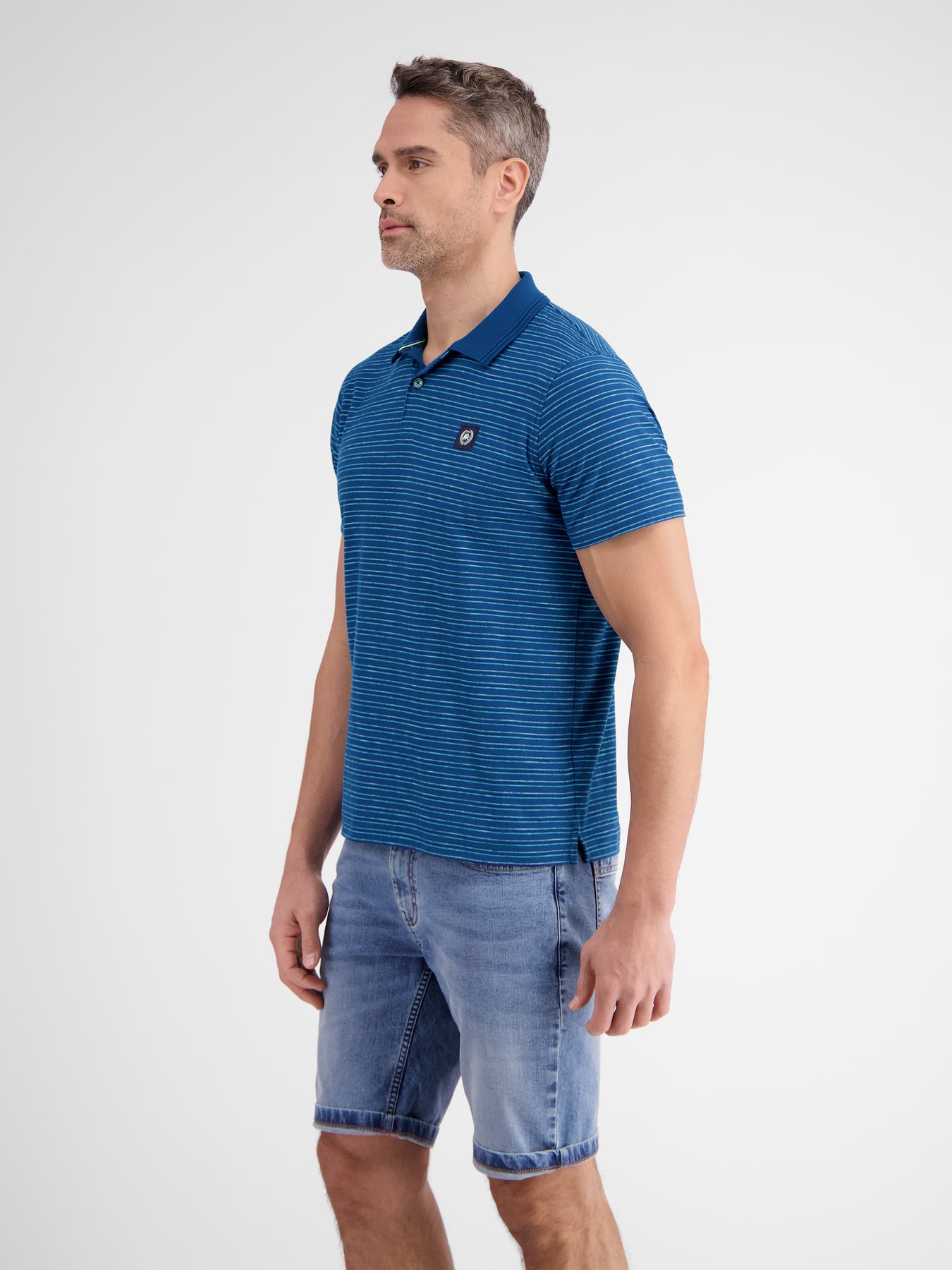 Herren Poloshirt, gestreift