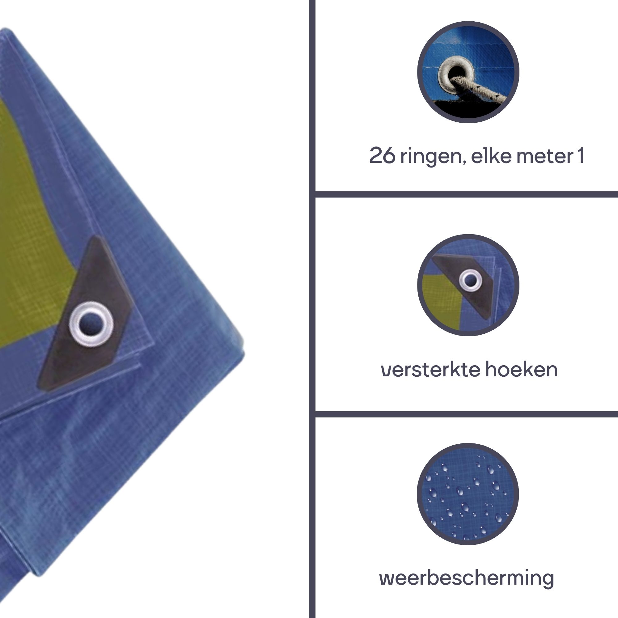 Perel 110 g/m2 grondzeil - 500 x 800 cm
