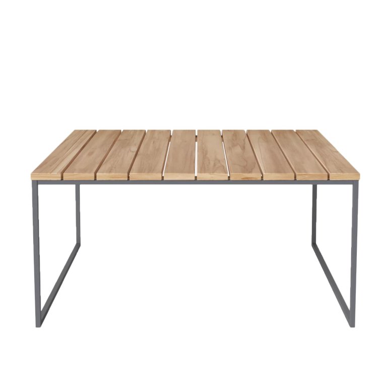 Bolia Como salontafel 90x90 donkergrijs gelakt staal