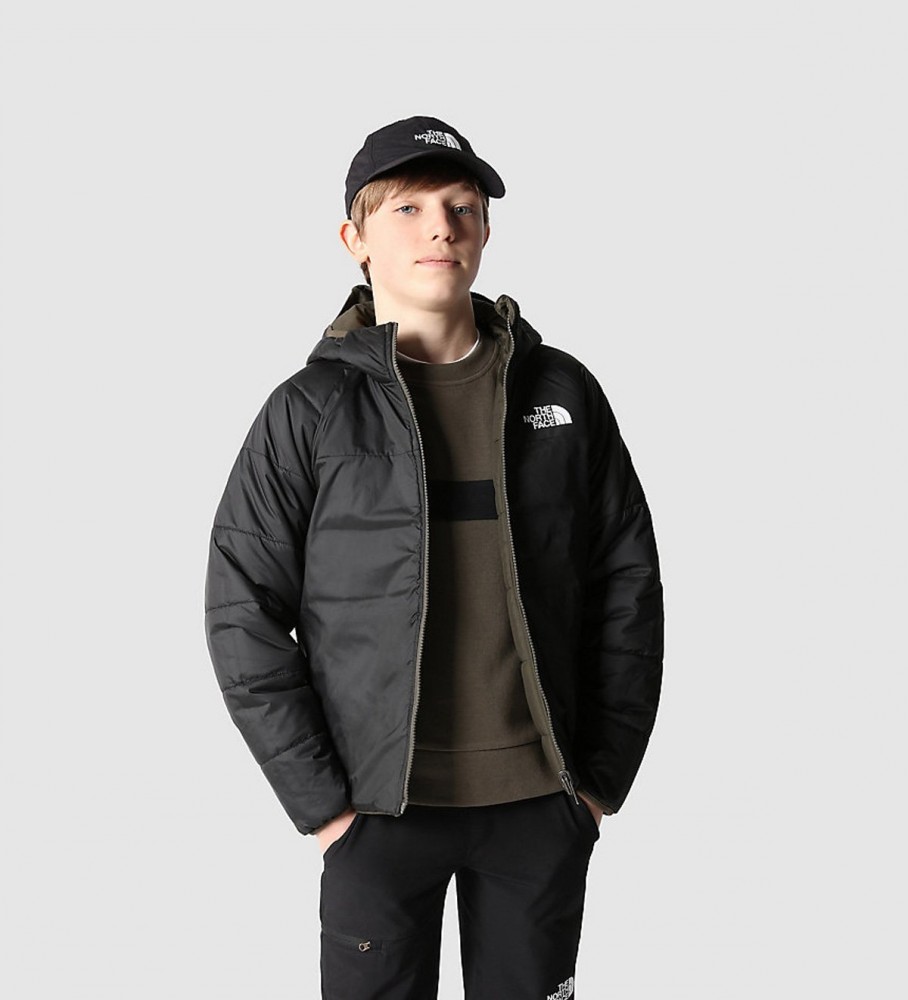 Casaco reversível The North Face, verde/preto para filhotes