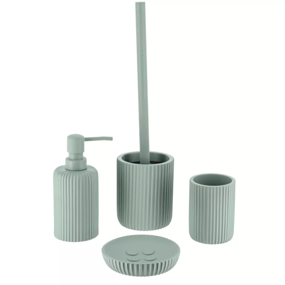 Brosse WC Timeless Strié Vert eucalyptus