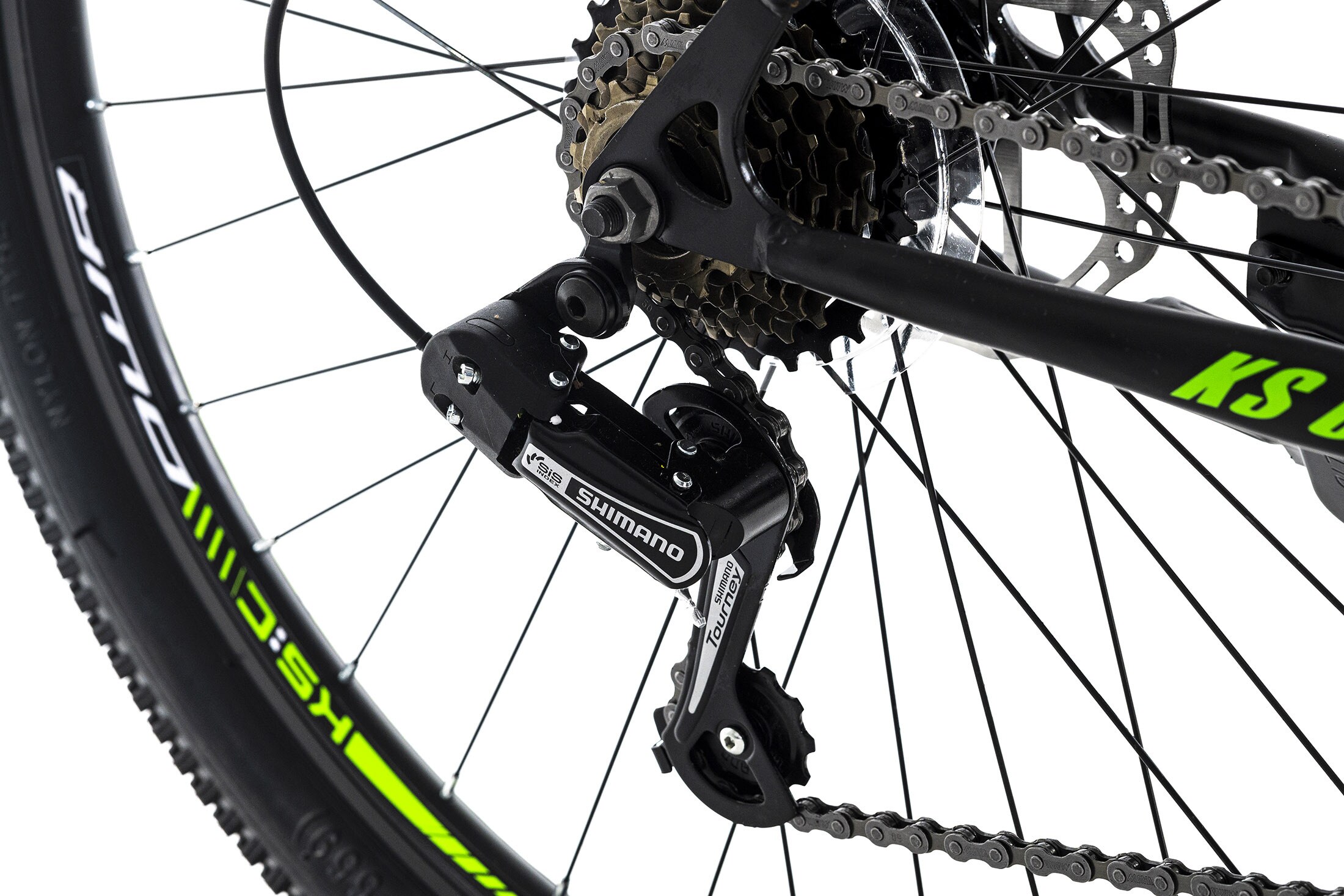 KS Cycling Mountainbike Hardtail 26 Zoll Catappa schwarz-grün