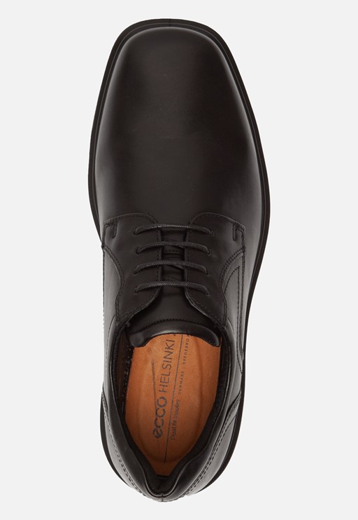 Ecco Helsinki Veterschoenen Zwart Leer 310401