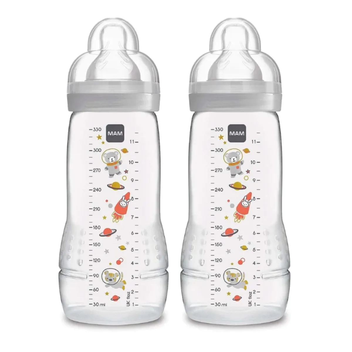Mam Baby Biberon Easy Active 11oz (2)  - Gris