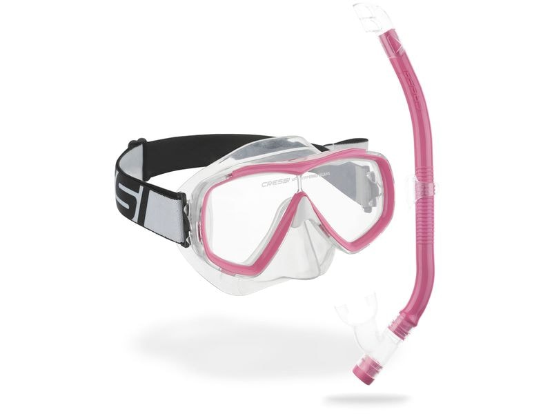 CRESSI Estrella Junior   Top Snorkel Combo Pink Schnorchel-Set