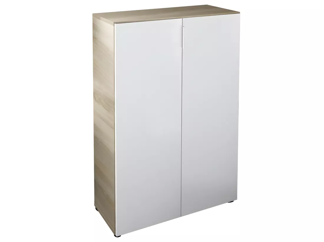 Meuble à chaussures 2 portes (28 paires) L72 x H103 cm