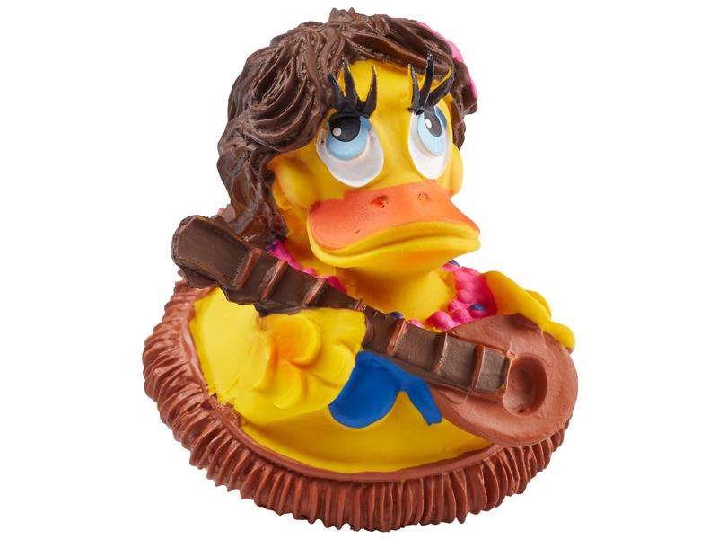 Lanco Badeente Hawaii, 9 cm Kautschuk Ente für die Badewanne
