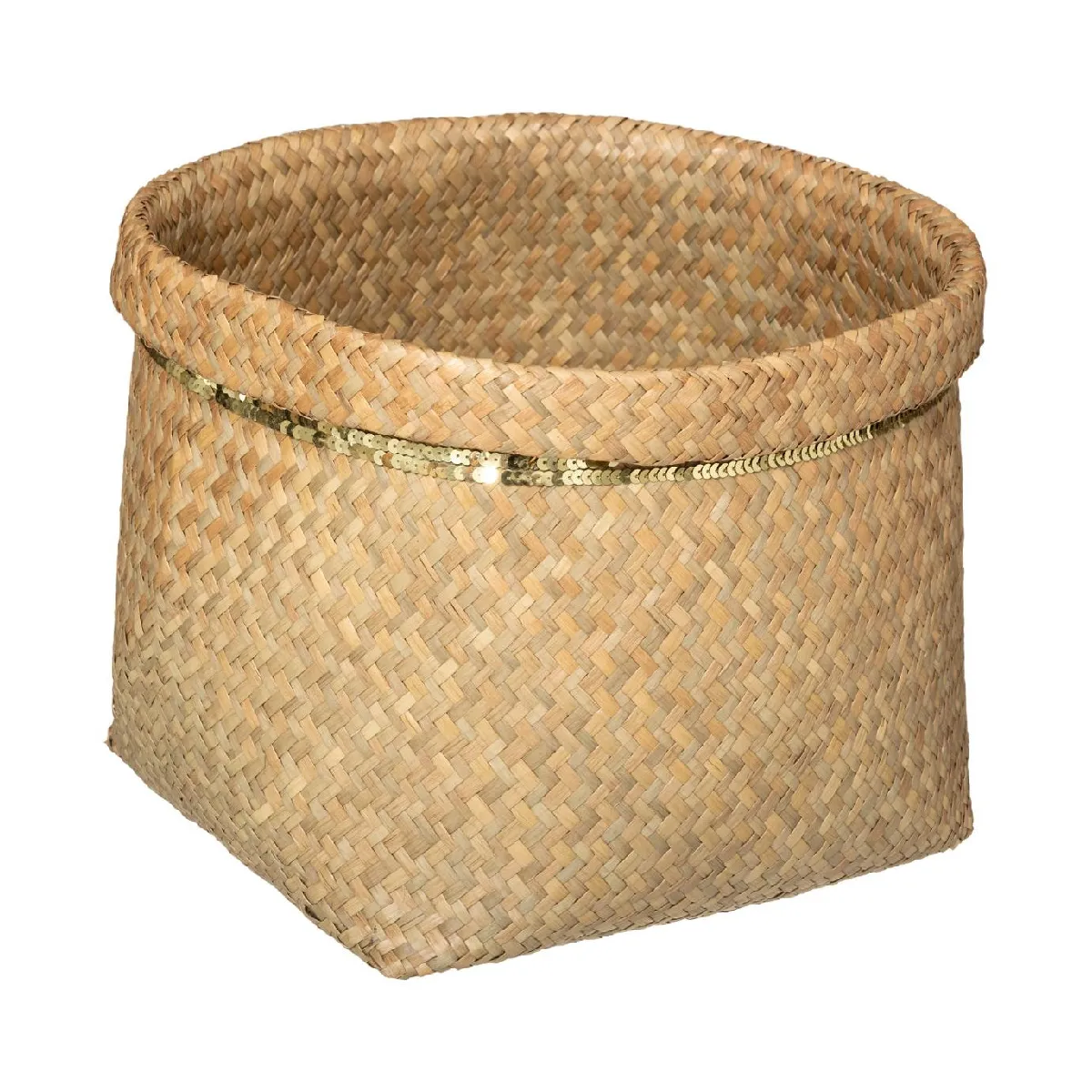 Atmosphera, Createur D'Interieur Panier Sequins Atmosphera - Beige