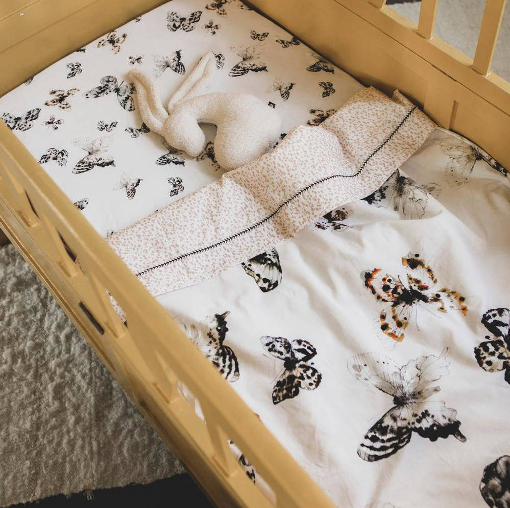 baby wiegdeken soft teddy Fika butterfly 70x100 cm