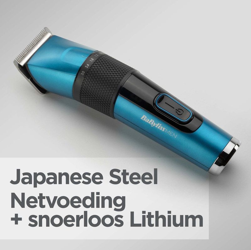BaByliss - E990E - Tondeuse - Draadloos - Japans Staal - 160 min gebruik