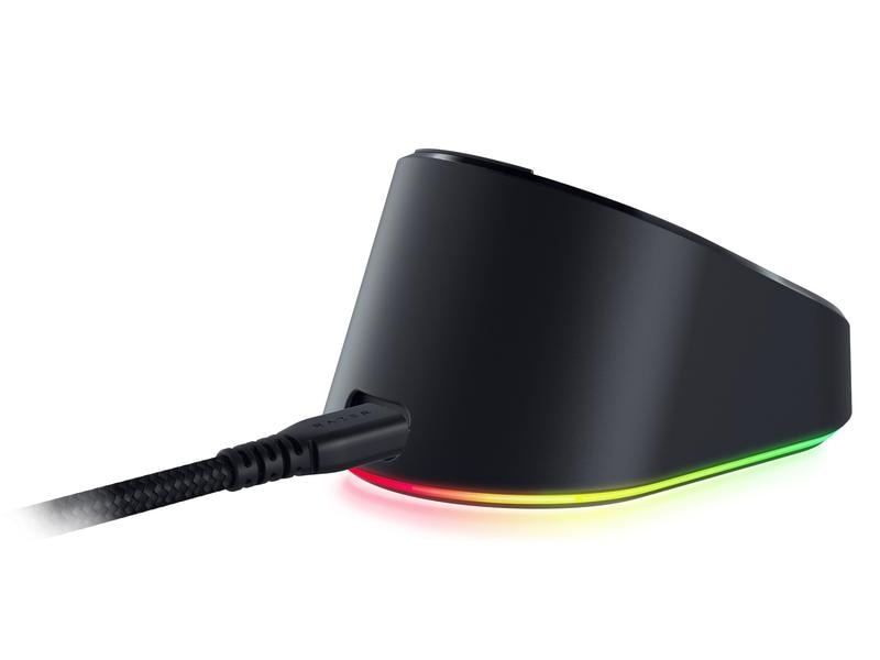 Razer Ladedock Mouse Dock Pro Maus-Ladestation mit einstellbaren Lichteffekten und 4.000-Hz-Sender-Empfänger
