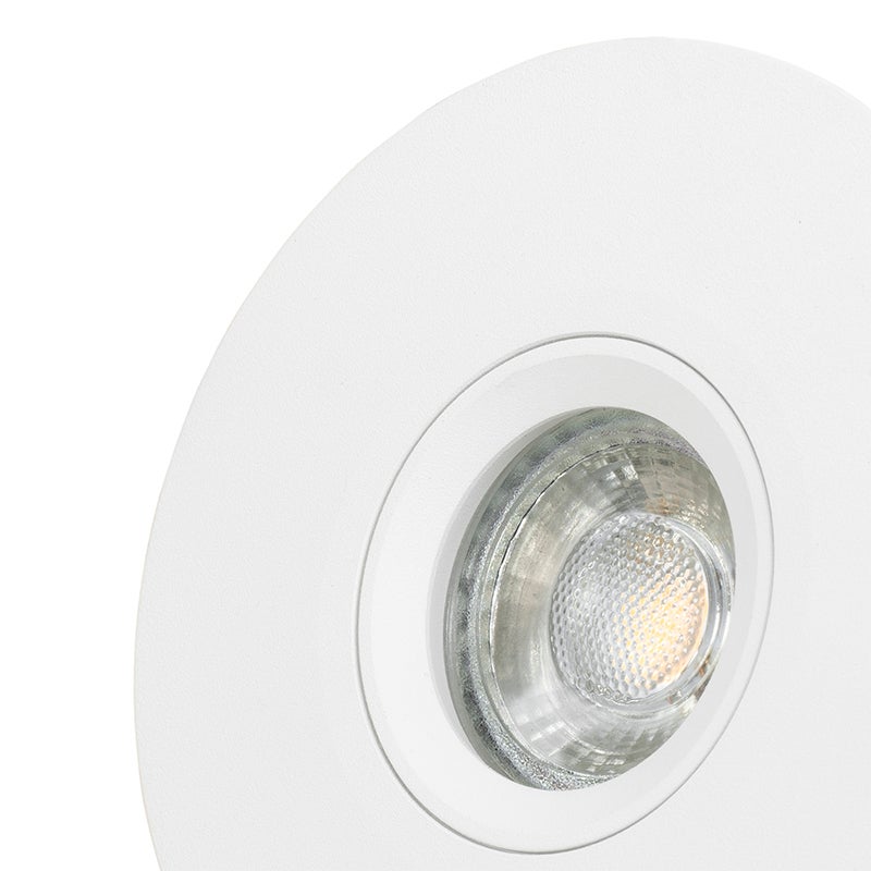 Moderne inbouwspot, wit, 12 cm - Buco