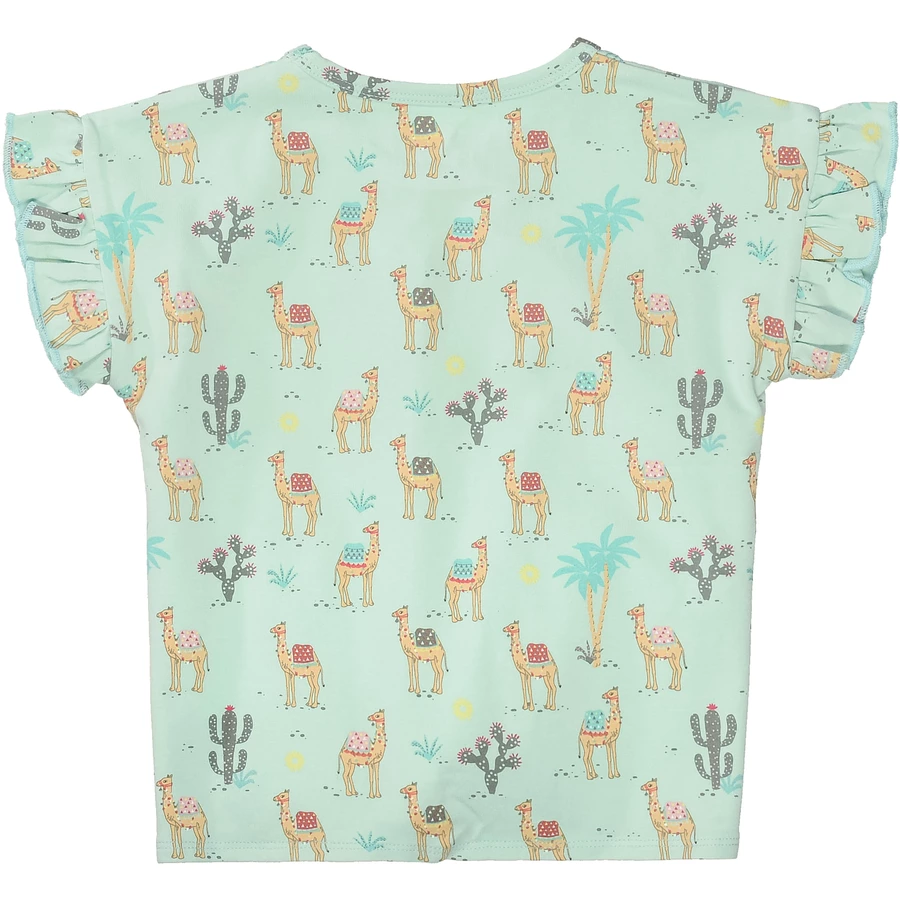 Staccato T-Shirt ice green gemustert