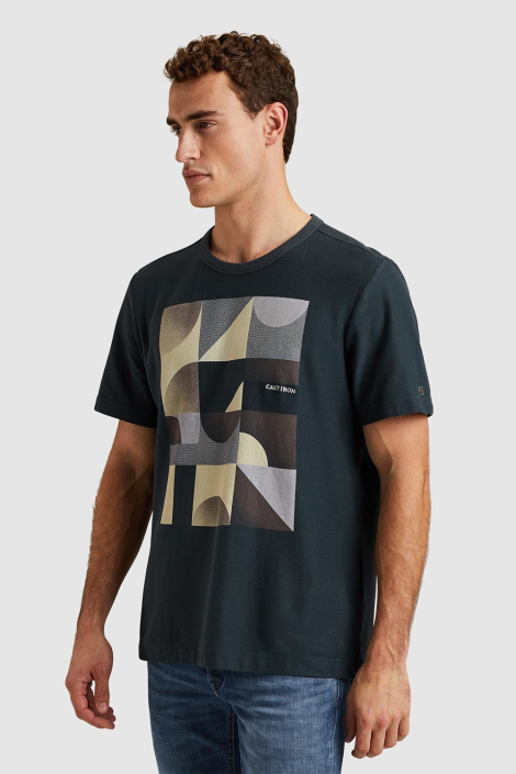 Cast Iron blauwe heren t-shirt