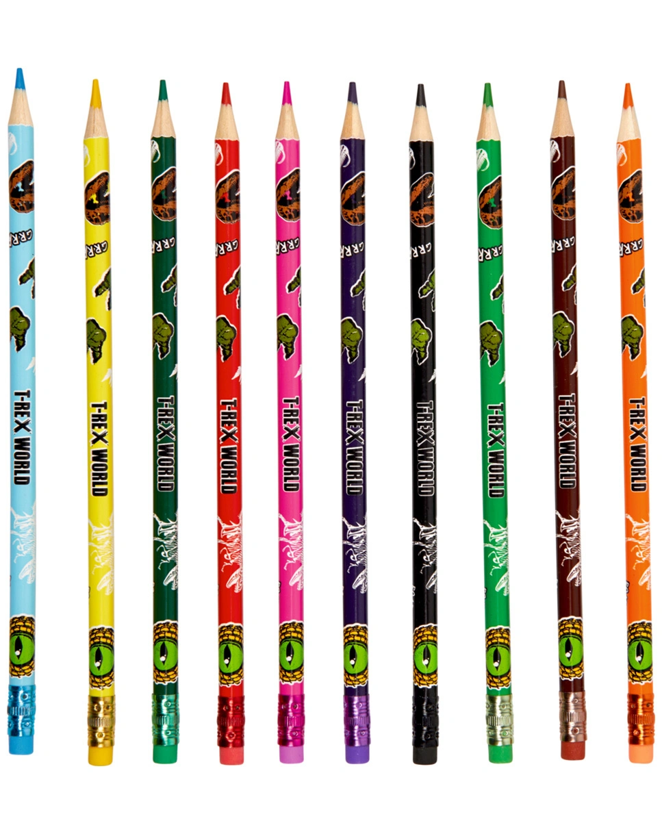 Buntstifte T-REX WORLD - ERASABLE 10er Pack