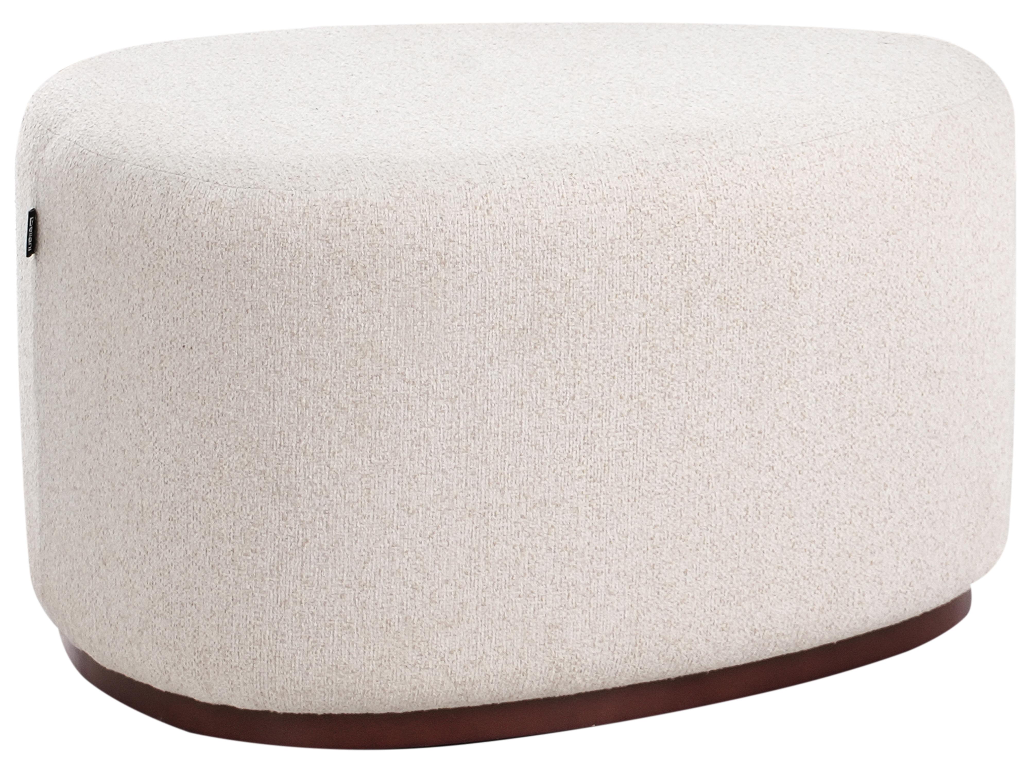 Poef SACO Stof Lichtbeige