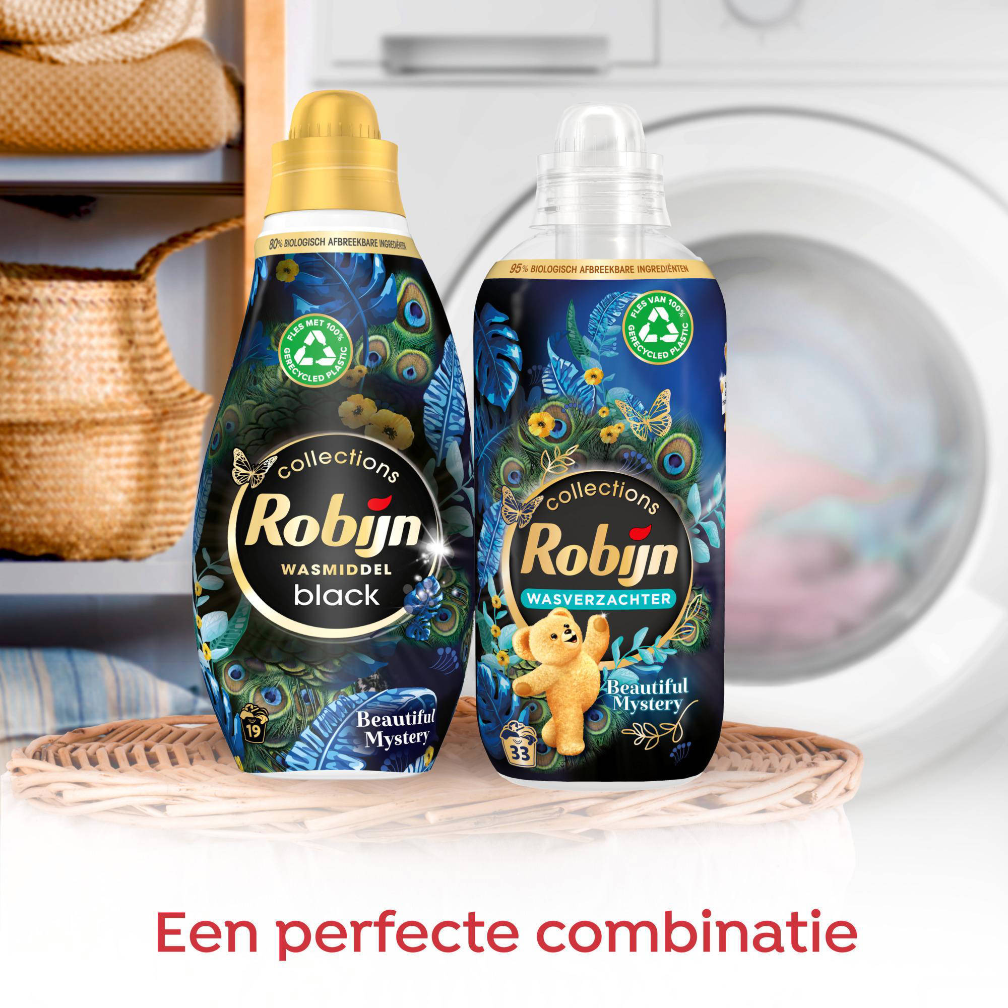 Robijn vloeibaar wasmiddel Black Beautiful Mystery - 8 x 19 wasbeurten - 152 wasbeurten