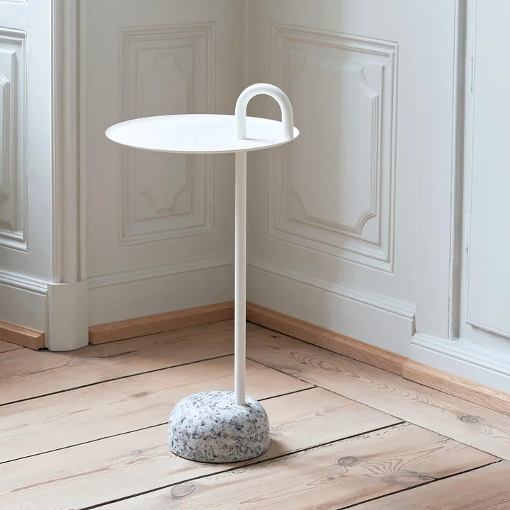 HAY - Bowler Beistelltisch, Ø 36 cm / H 70,5 cm, créme
