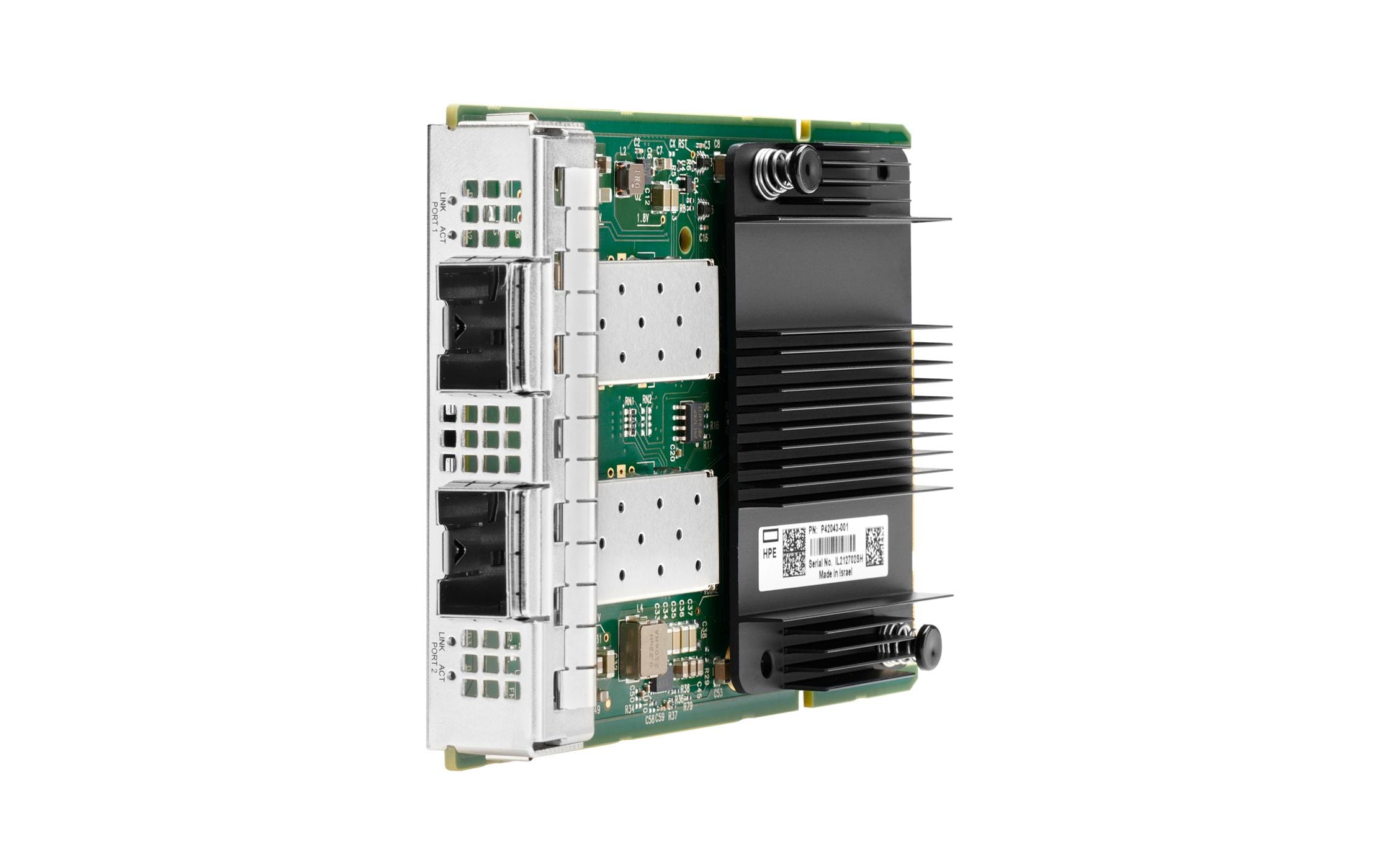 SFP28 Netzwerkkarte P42041-B21 Mellanox MCX631432AS OCP3<br>Mellanox MCX631432AS‑ADAI Ethernet 10/25 Gb SFP28 OCP3‑Adapter mit 2 Anschlüssen für HPE