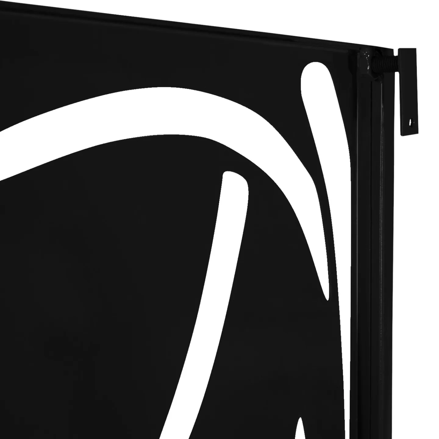 Panneau décoratif universel 150 x 50 CM LIS noir mat