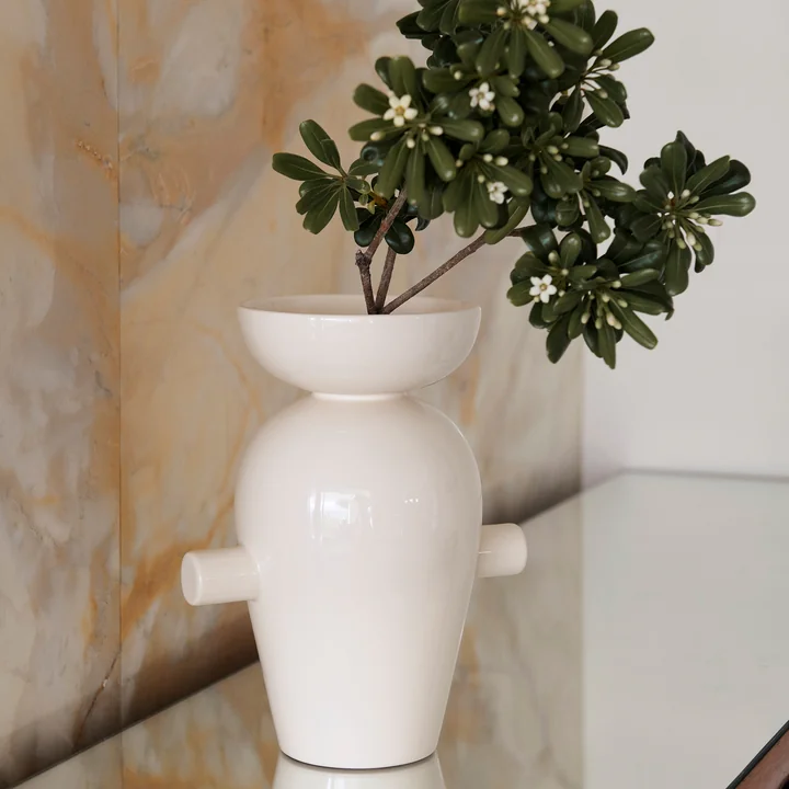 &Tradition - Momento JH40 Vase, H 27 cm, cream