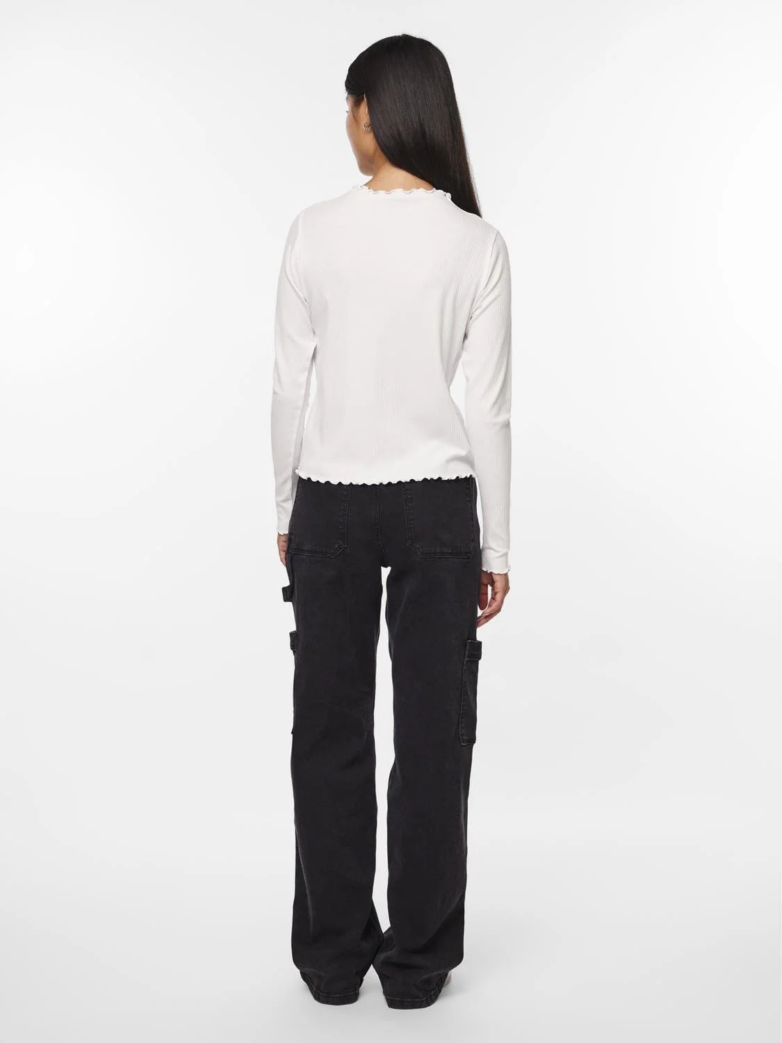 Pieces Pcnicca Ls Top 4073266 bright white