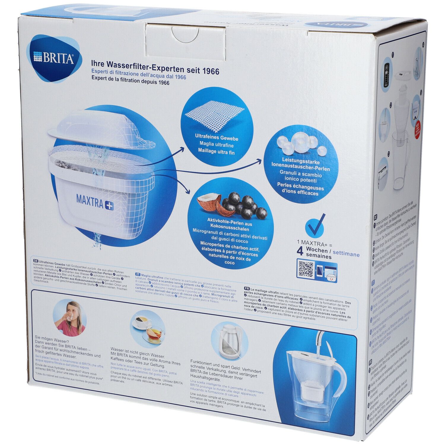 BRITA® fill & enjoy Marella Wasserfilter 2,4 Liter Cool weiß