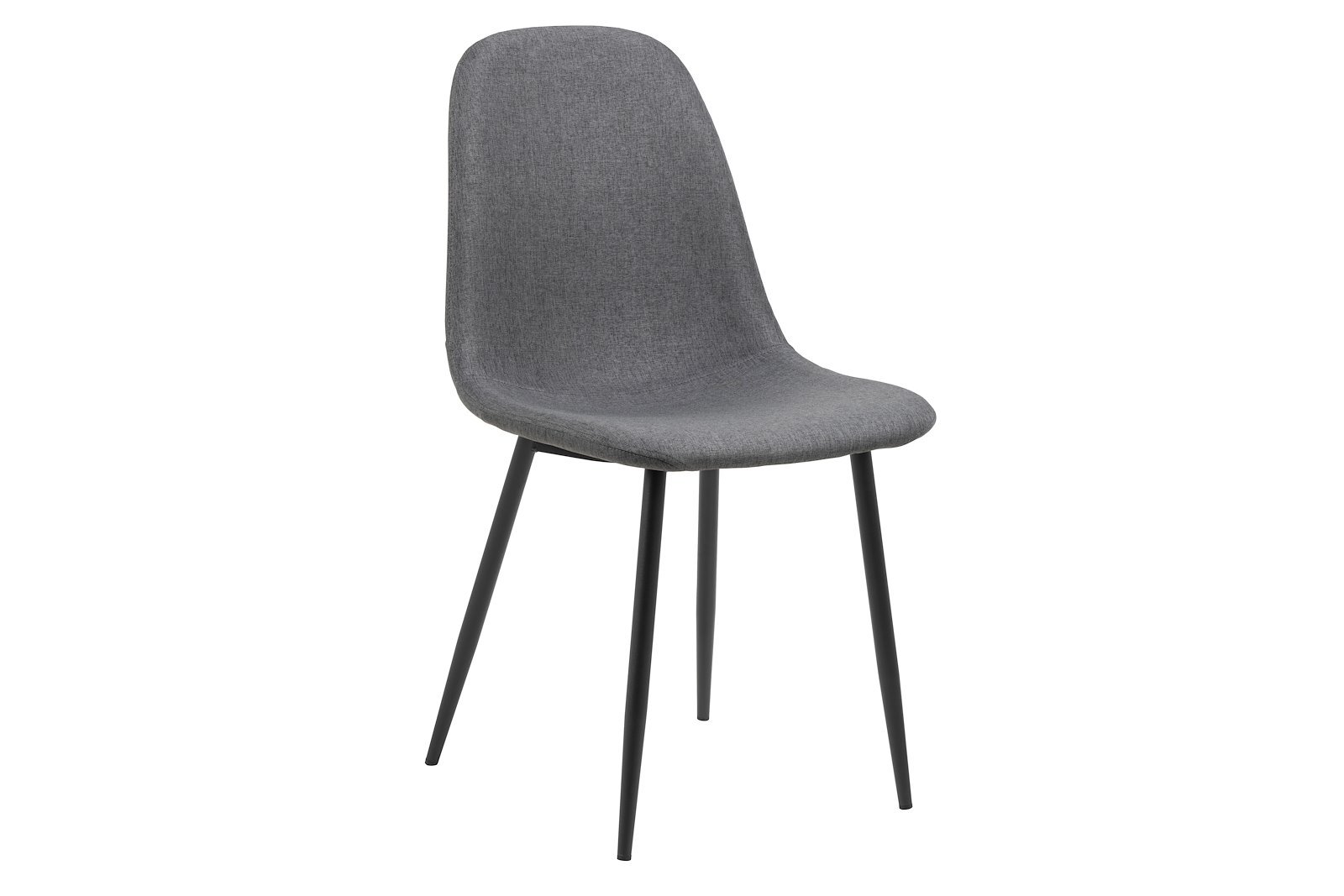 Celia spisestol Tekstil Nesia 29 Dark Grey og ben i sortlakkert stål