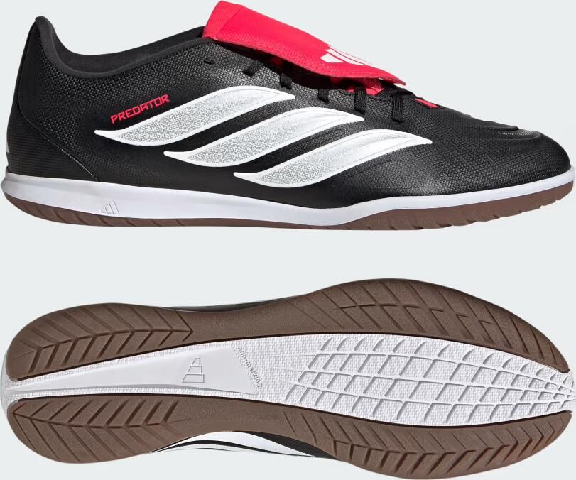 Adidas Perfor ce Predator Club Sala Fold-Over Tongue Indoor Voetbalschoenen Unisex Zwart