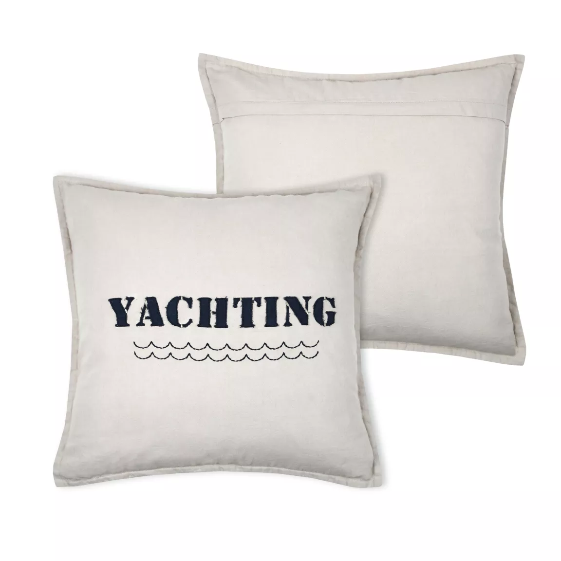 Coussin carré coton (50 x 50 cm) Fregate Beige
