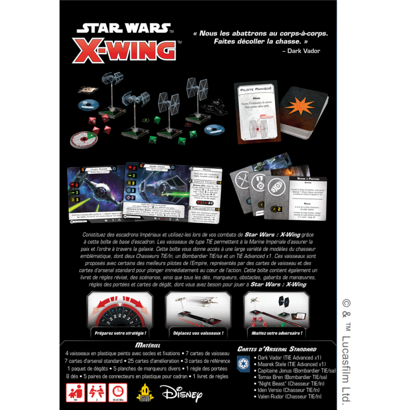 Star Wars x-wing - Empire galactique - Boîte de base d'escadron