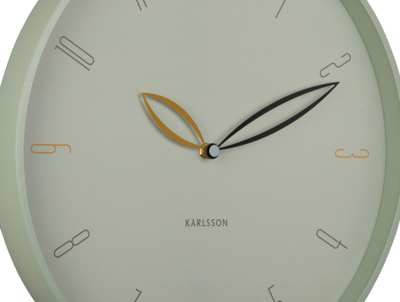 Wall Clock Petals KA6012BL Misty blue