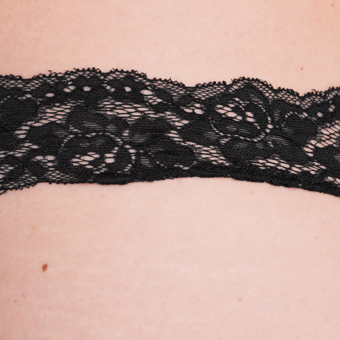 Gina Benotti 3 Damen Strings mit Spitze schwarz