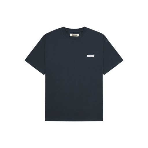 Woodbird Baine Family T-shirt, Dark Navy, L