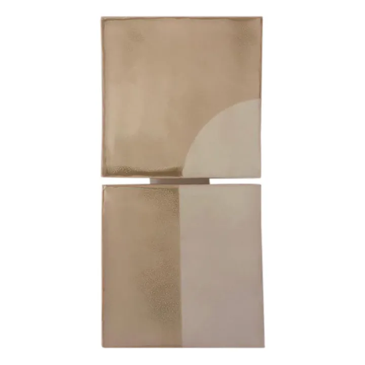 Violaine d'Harcourt Applique Tiles - Set de 2 | Crème